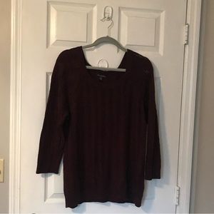 American Eagle Outfitters Maroon Sweater